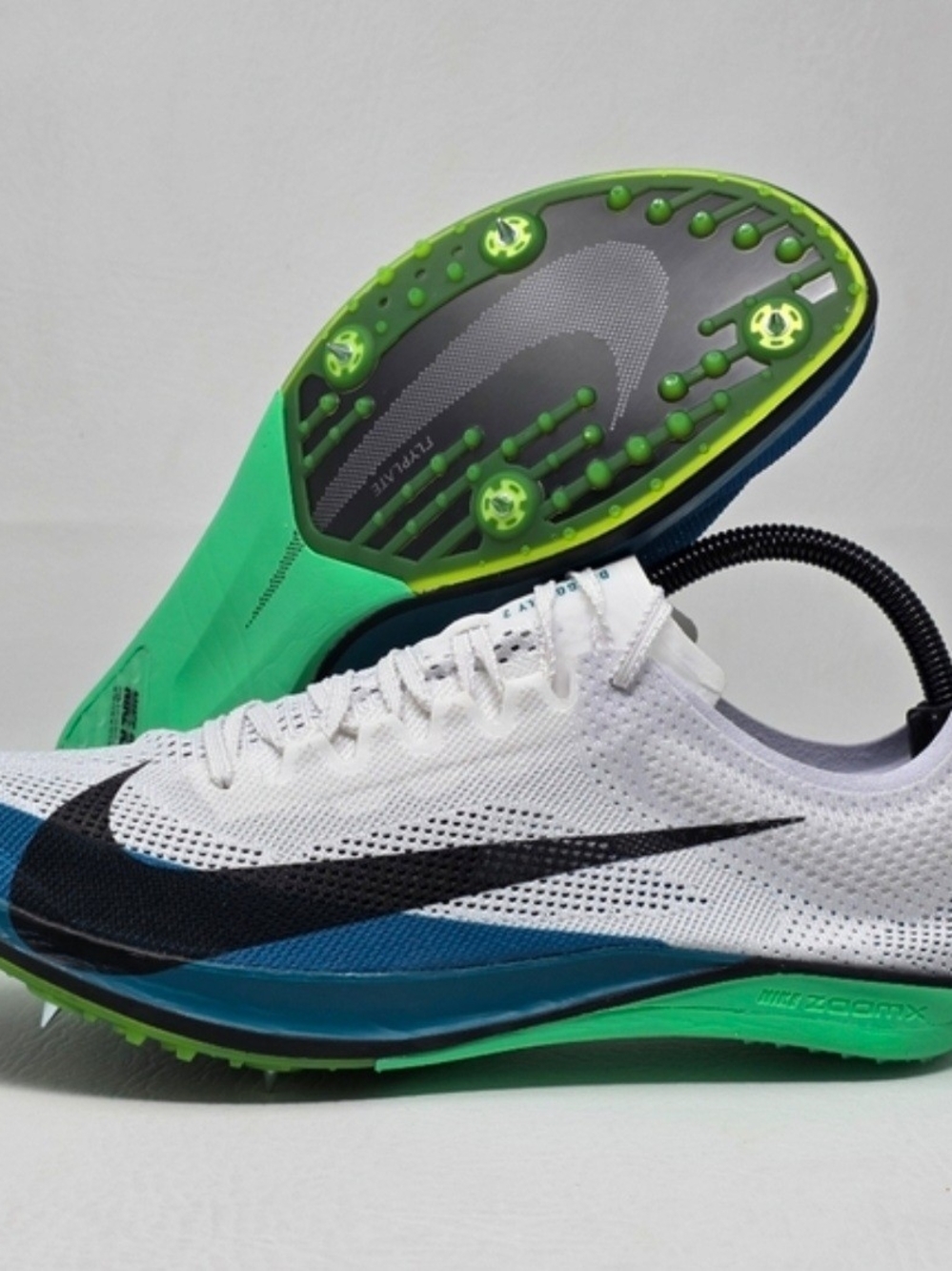 Nike ZoomX Dragonfly 2 Elite Track Spikes Mens Sz 5/Womens Sz 6.5 White Blue